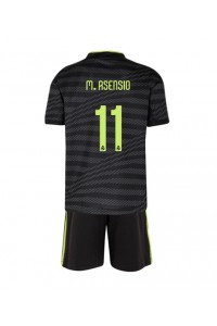 Fotbalové Dres Real Madrid Marco Asensio #11 Dětské Třetí Oblečení 2022-23 Krátký Rukáv (+ trenýrky)